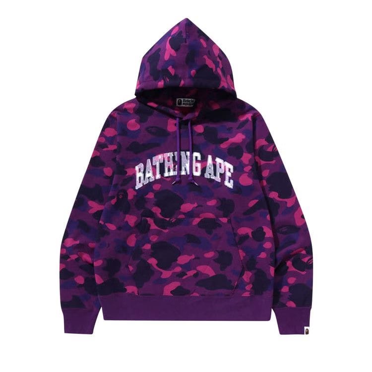BAPE Color Camo Pullover Hoodie Purple