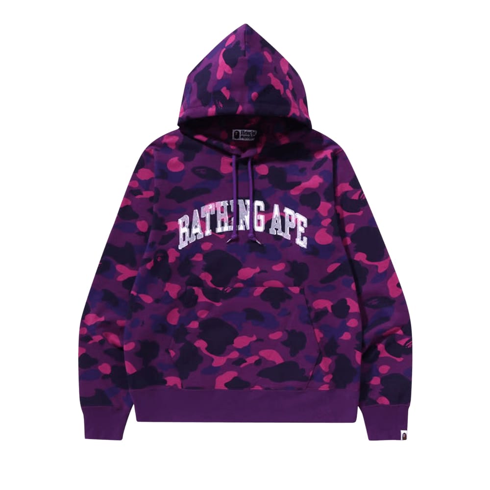 BAPE Color Camo Pullover Hoodie Purple