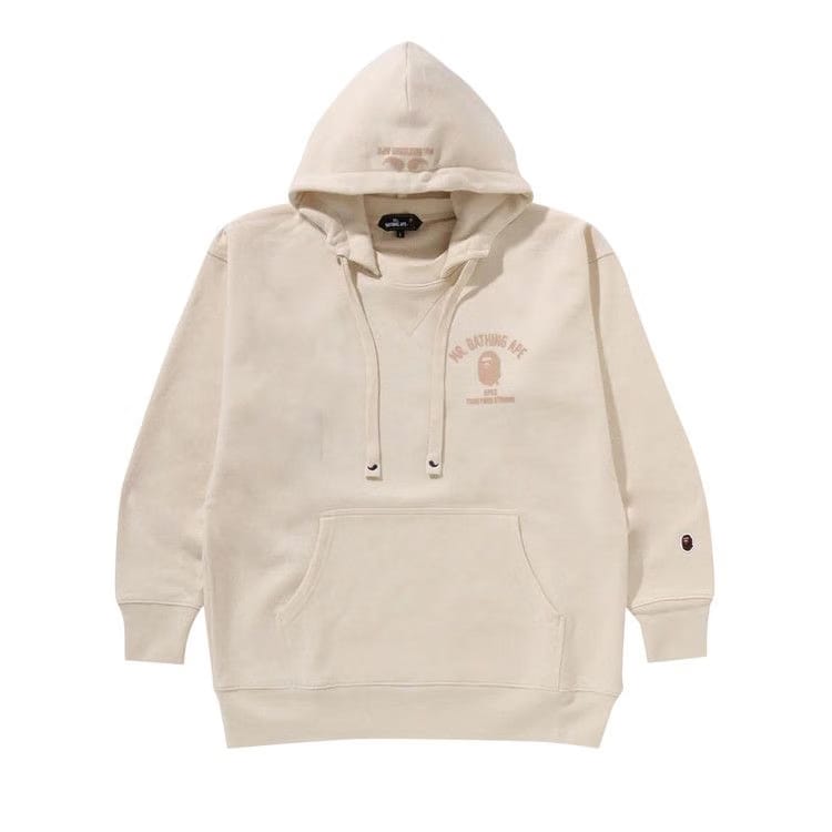 BAPE College Pullover Hoodie Ivory