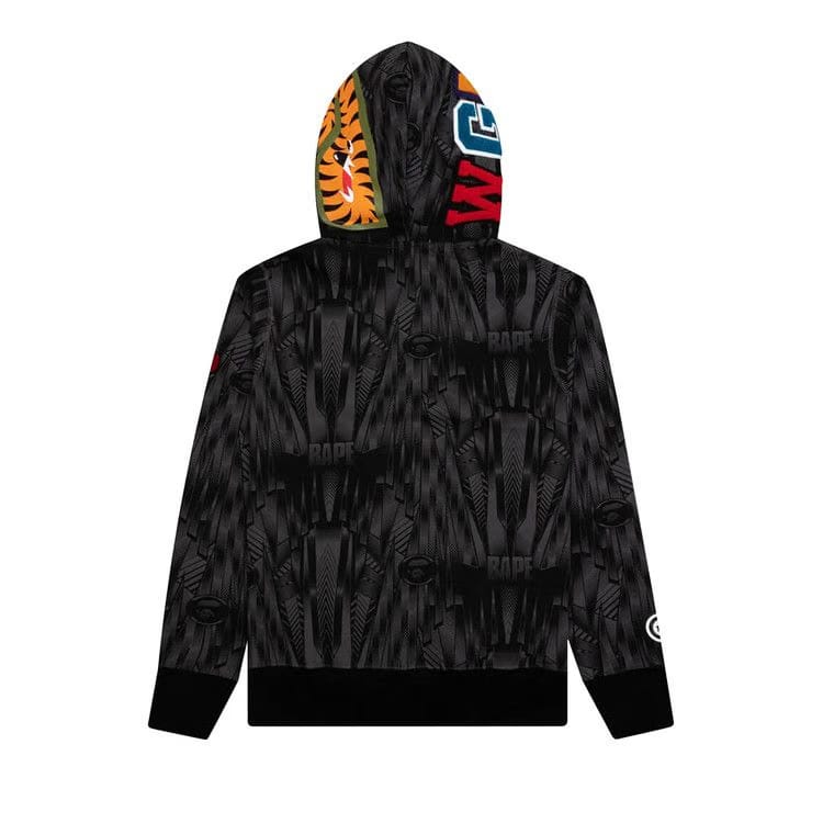 BAPE Speed Racer Shark Full Zip Hoodie Black