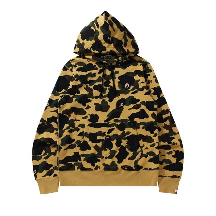 BAPE One Point Pullover Hoodie Yellow