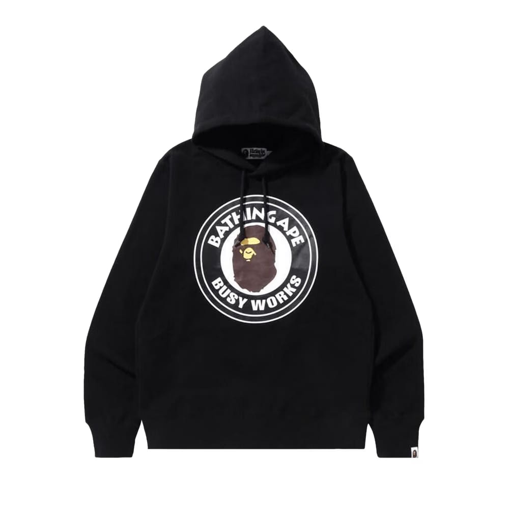 BAPE Busy Works Pullover Hoodie Black