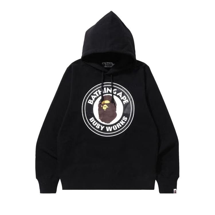 BAPE Busy Works Pullover Hoodie Black