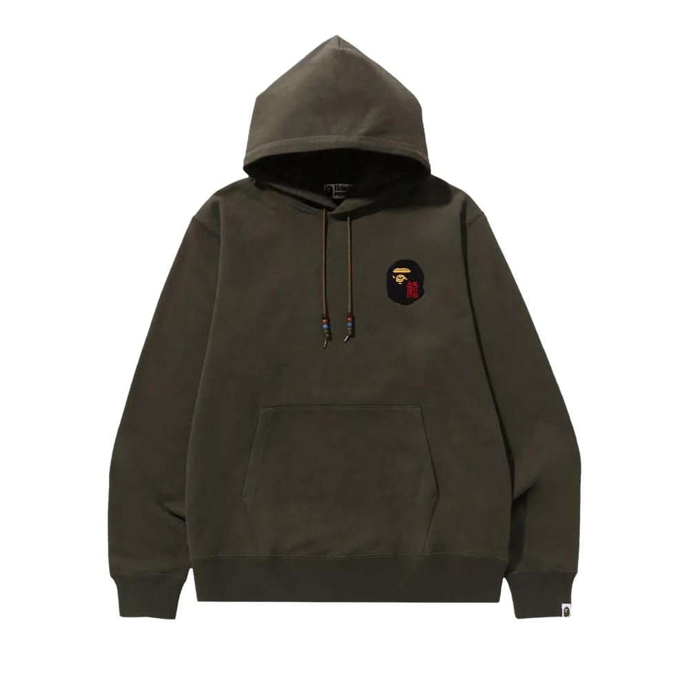 BAPE Year Of Dragon Pullover Hoodie Olive Drab