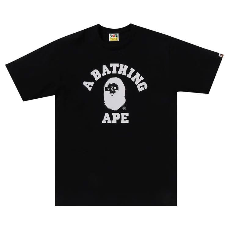 BAPE x GOD SELECTION XXX College Tee 'Black'