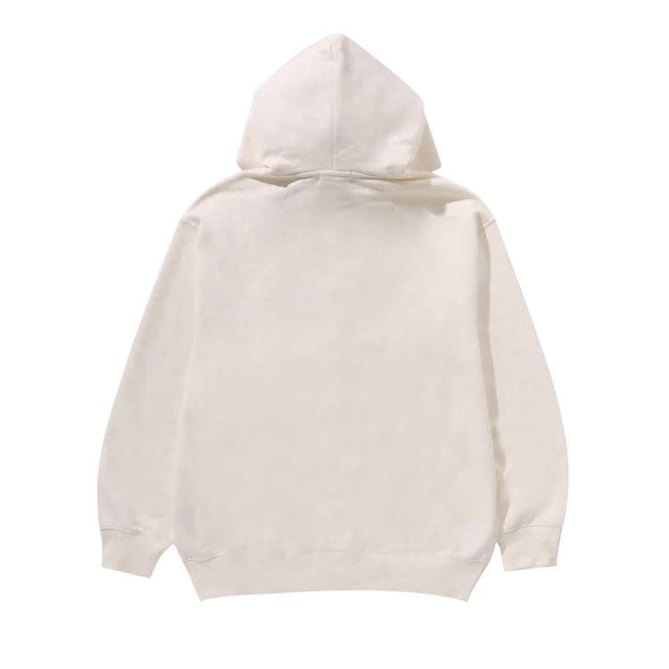 BAPE One Point Relaxed Fit Full Zip Hoodie Ivory