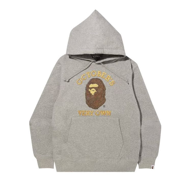 BAPE x OVO Pullover Hoodie Grey