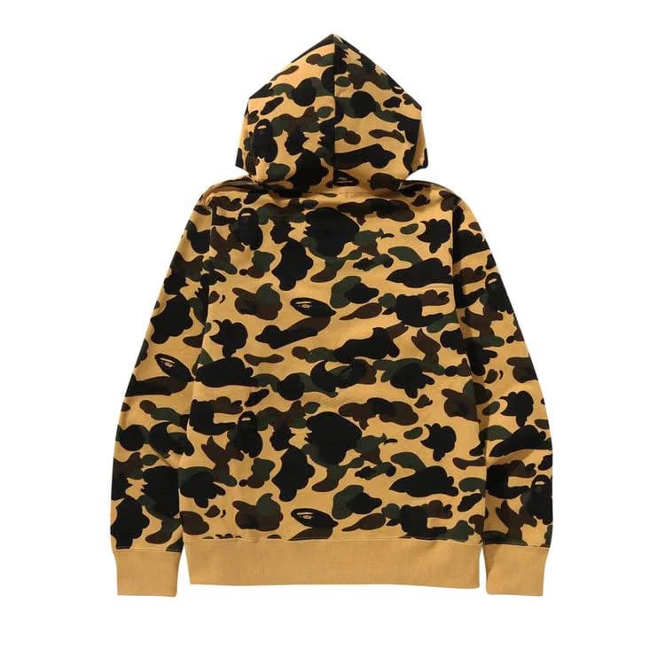 BAPE 1st Camo Pullover Hoodie Yellow