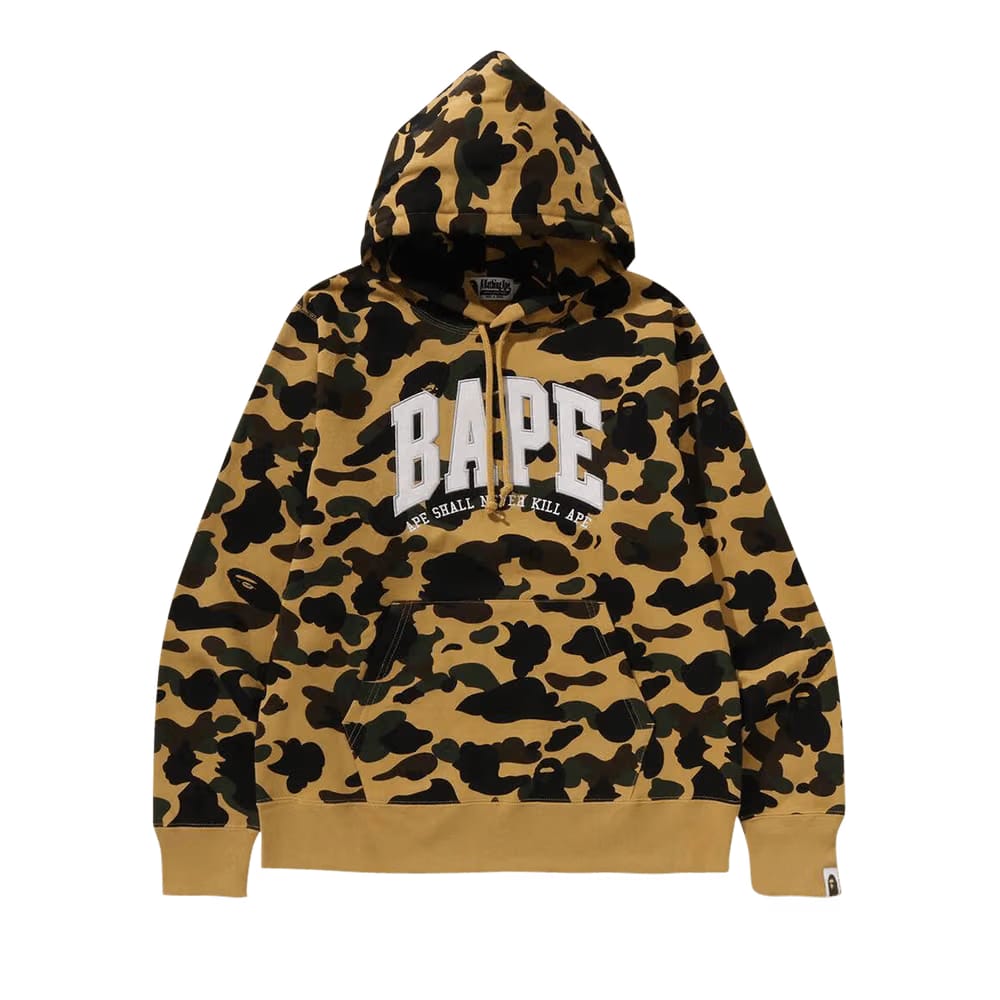BAPE 1st Camo Pullover Hoodie Yellow