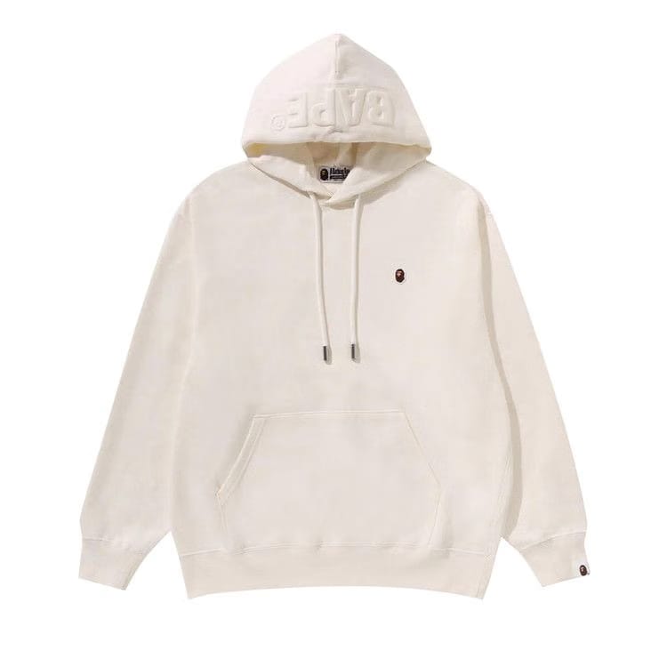 BAPE One Point Relaxed Fit Pullover Hoodie Ivory