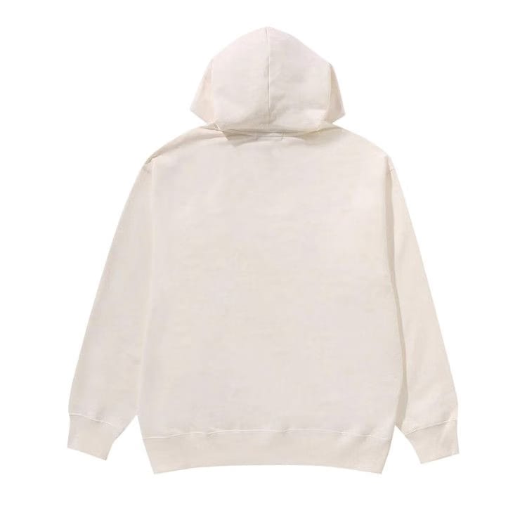 BAPE One Point Relaxed Fit Pullover Hoodie Ivory