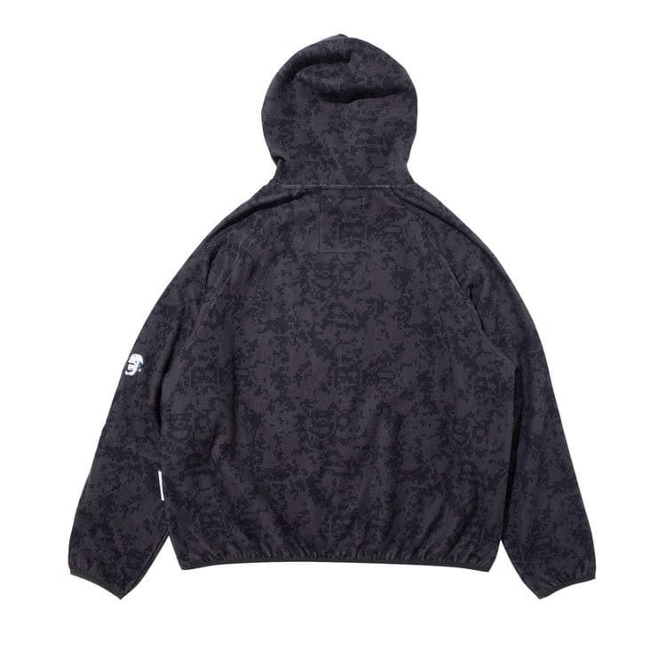 BAPE x Kazuki Pixelate Camo Shark Relaxed Fit Pullover Hoodie Charcoal