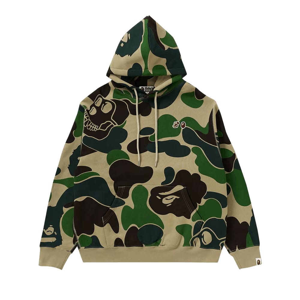 BAPE x BAYC Camo Pullover Hoodie Green