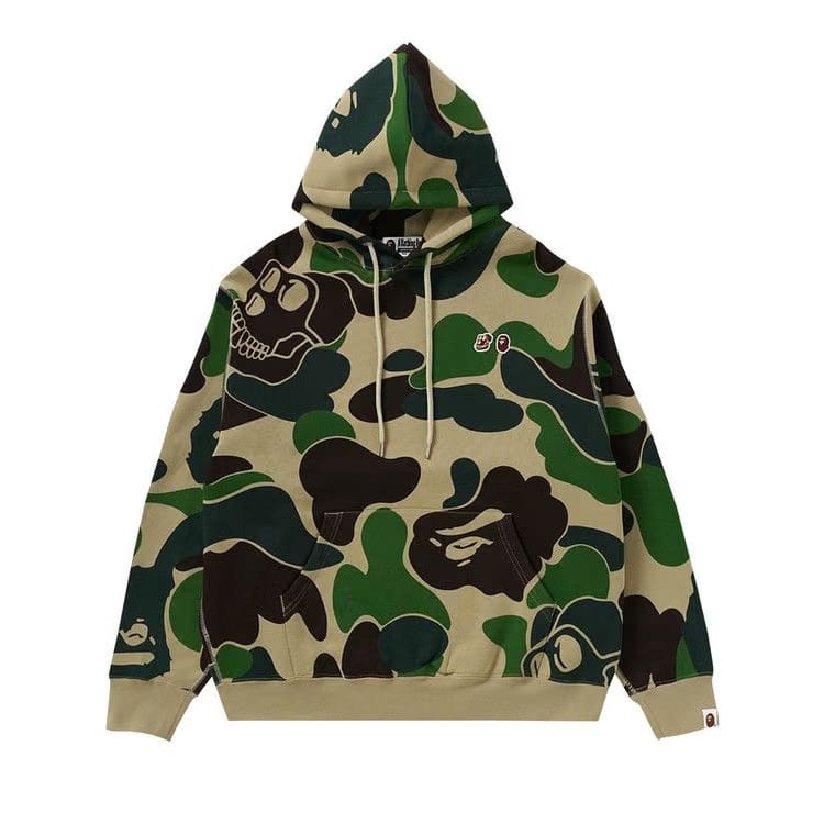 BAPE x BAYC Camo Pullover Hoodie Green