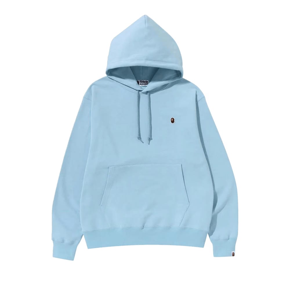 BAPE Ape Head One Point Relaxed Fit Pullover Hoodie Sax