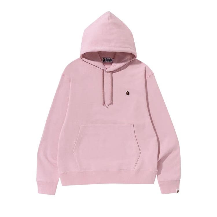 BAPE Ape Head One Point Relaxed Fit Pullover Hoodie Pink