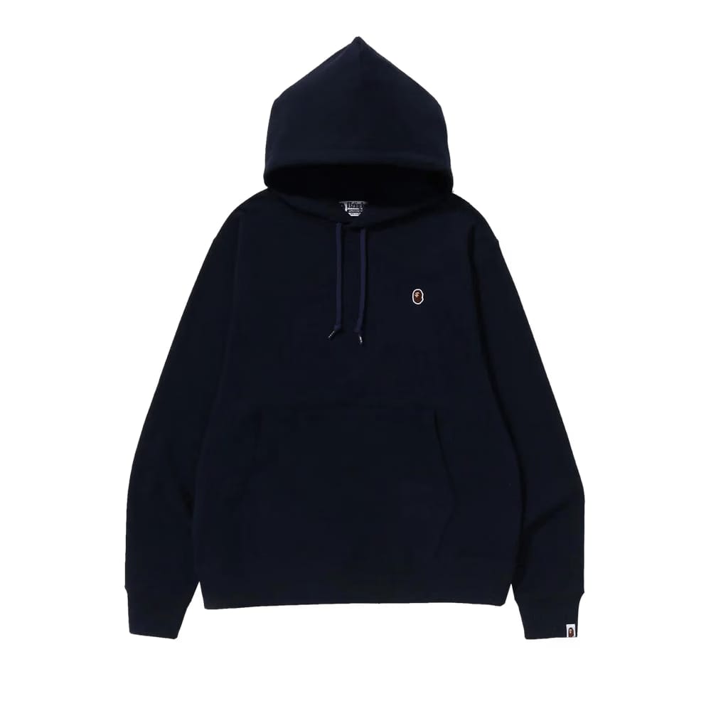 BAPE Ape Head One Point Relaxed Fit Pullover Hoodie Navy