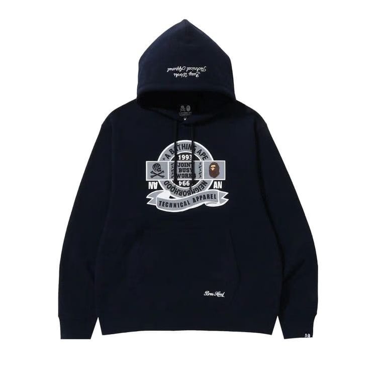 BAPE x Neighborhood Relaxed Fit Pullover Hoodie Navy