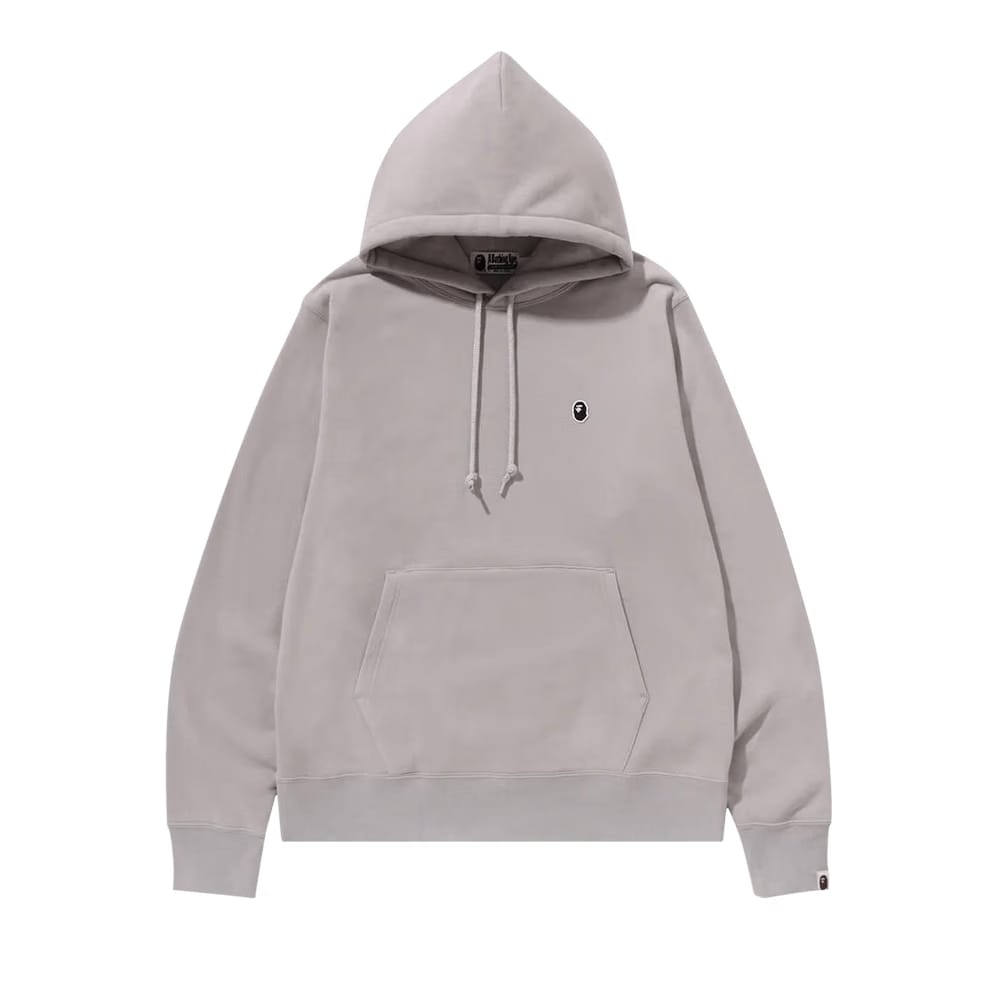 BAPE Ape Head One Point Pullover Hoodie Grey