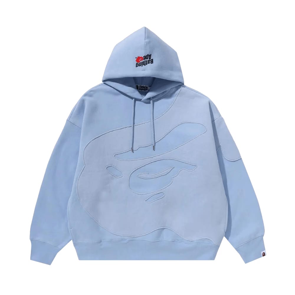 BAPE Head Patch Pullover Hoodie Blue
