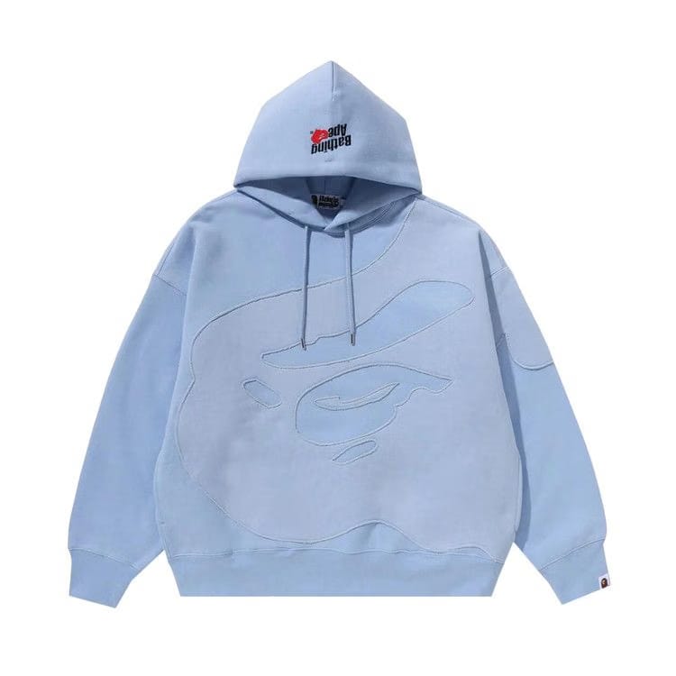 BAPE Head Patch Pullover Hoodie Blue