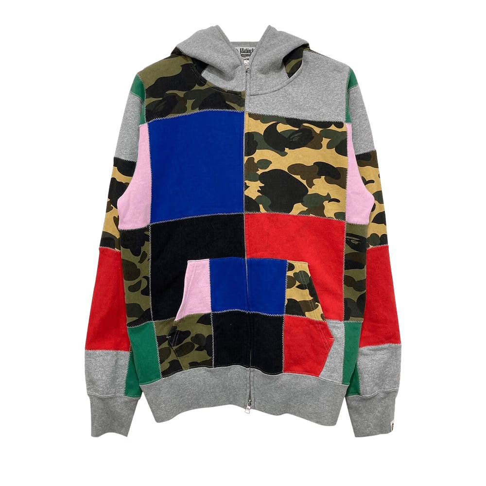 BAPE Patchwork Hoodie Multicolor