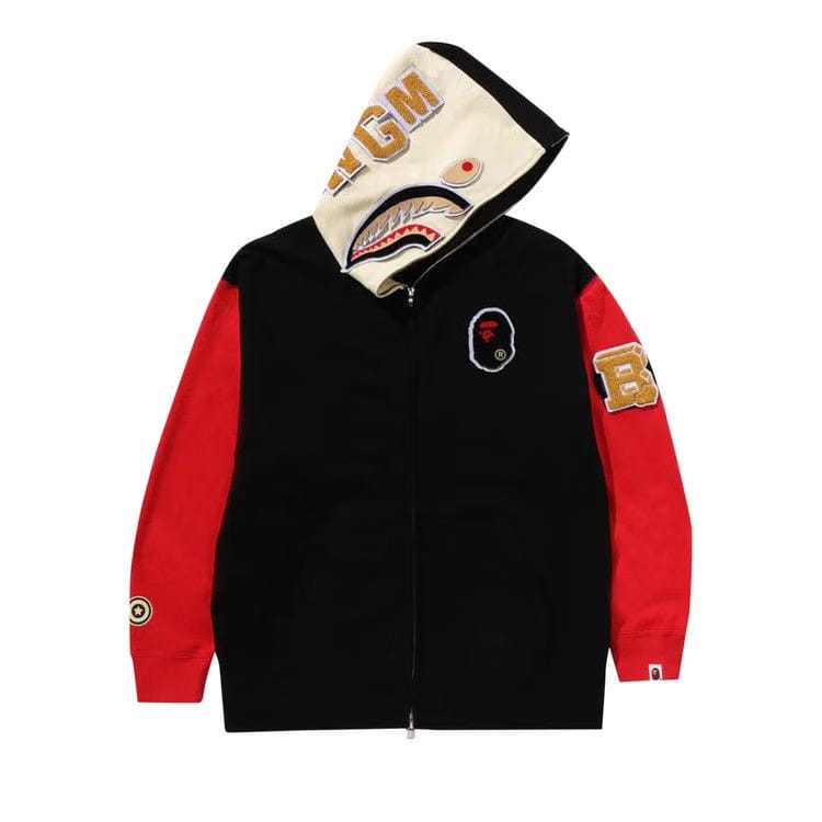 BAPE Shark Full Zip Hoodie China Black