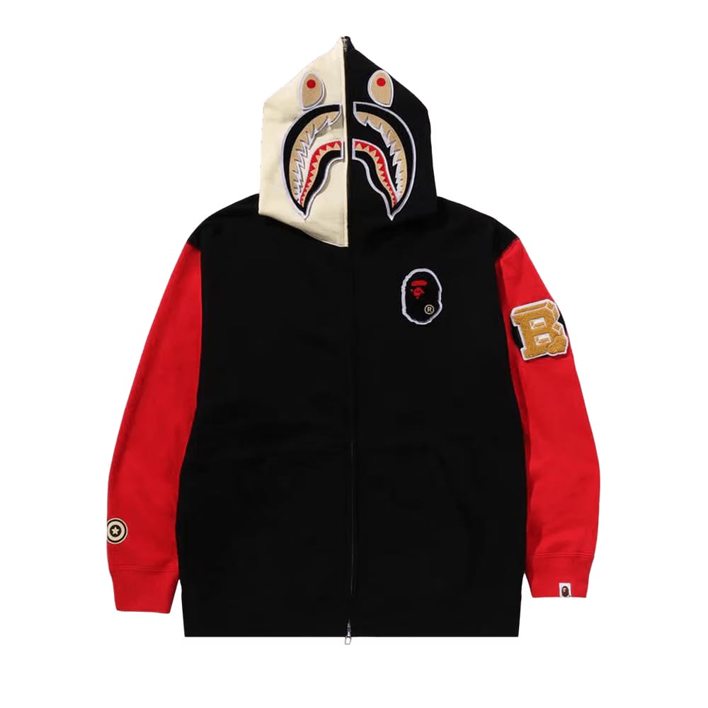 BAPE Shark Full Zip Hoodie China Black