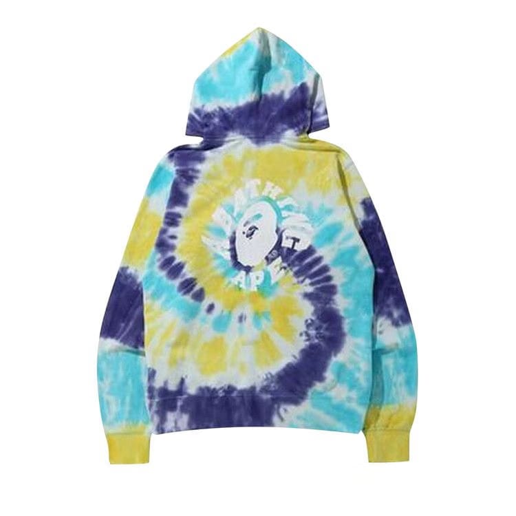 BAPE Tie Dye Wide Full Zip Hoodie Multicolor