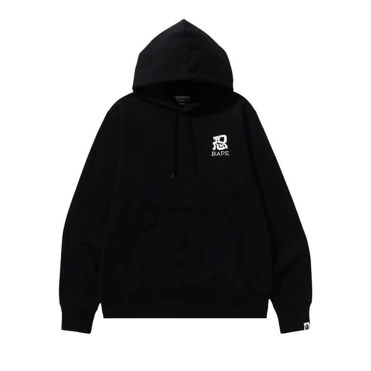 BAPE Ninja College Pullover Hoodie Black