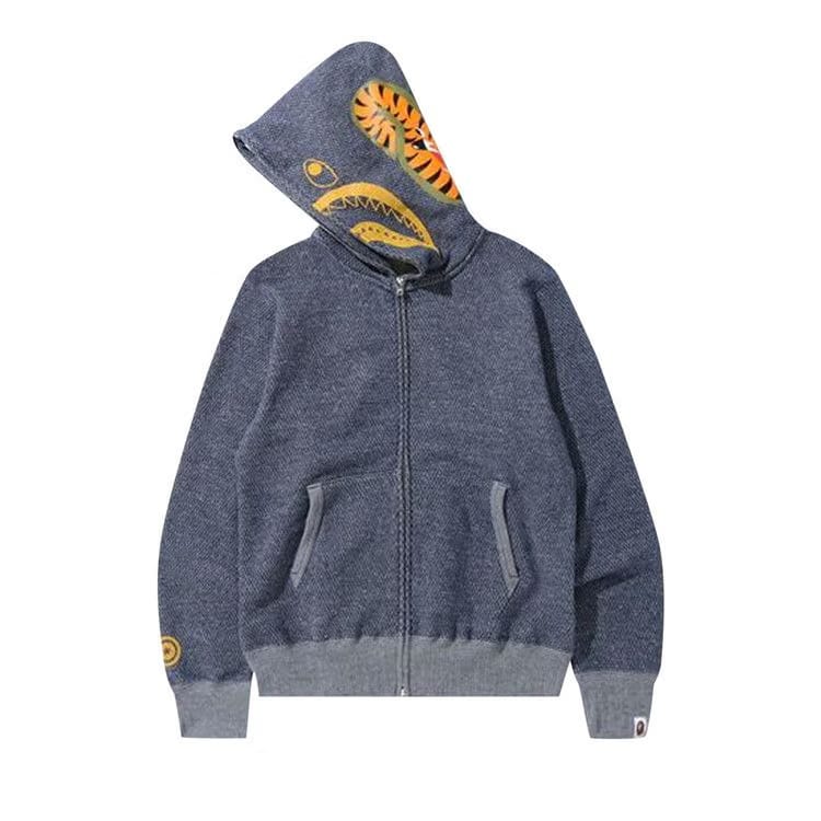 BAPE Shark Full Zip Hoodie Navy