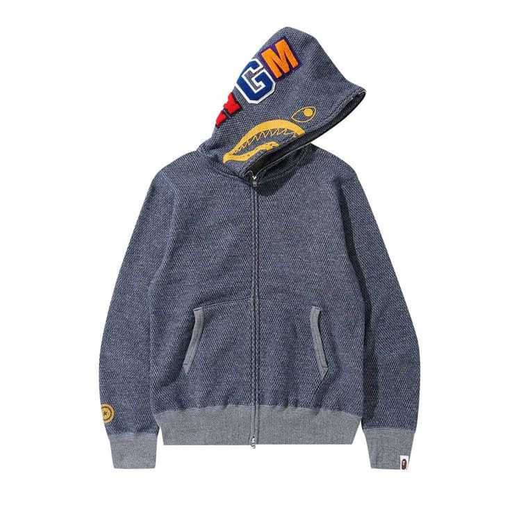 BAPE Shark Full Zip Hoodie Navy