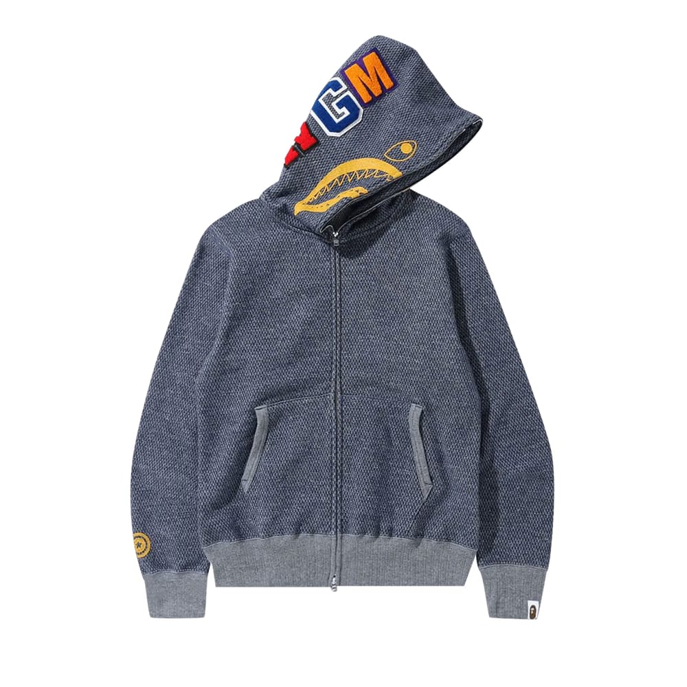 BAPE Shark Full Zip Hoodie Navy
