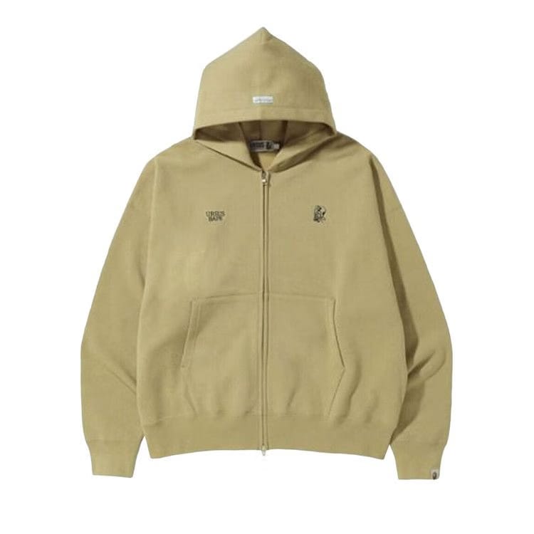 BAPE Color Camo Quadrangle Relaxed Fit Full Zip Hoodie Grey