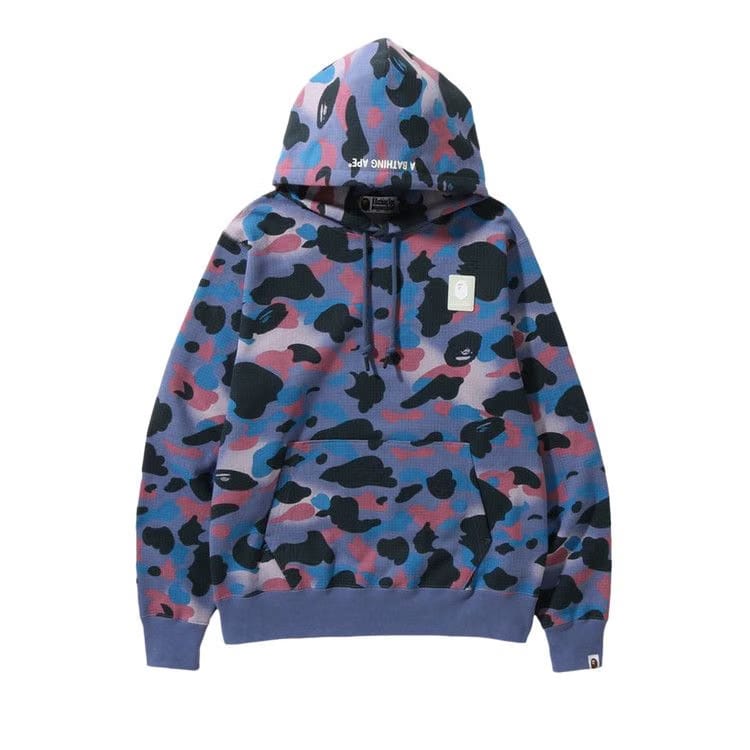 BAPE Grid Camo Pullover Hoodie Purple