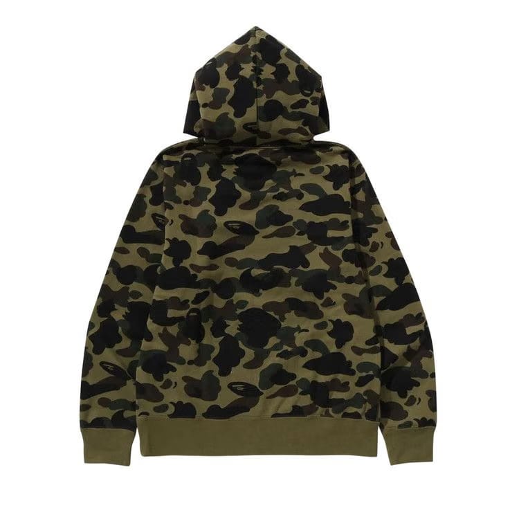 BAPE 1st Camo Pullover Hoodie Green