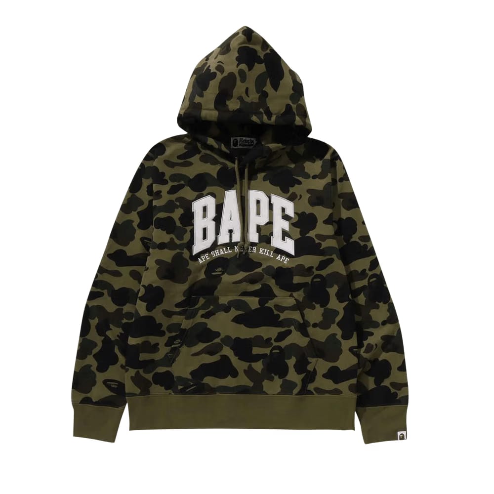 BAPE 1st Camo Pullover Hoodie Green