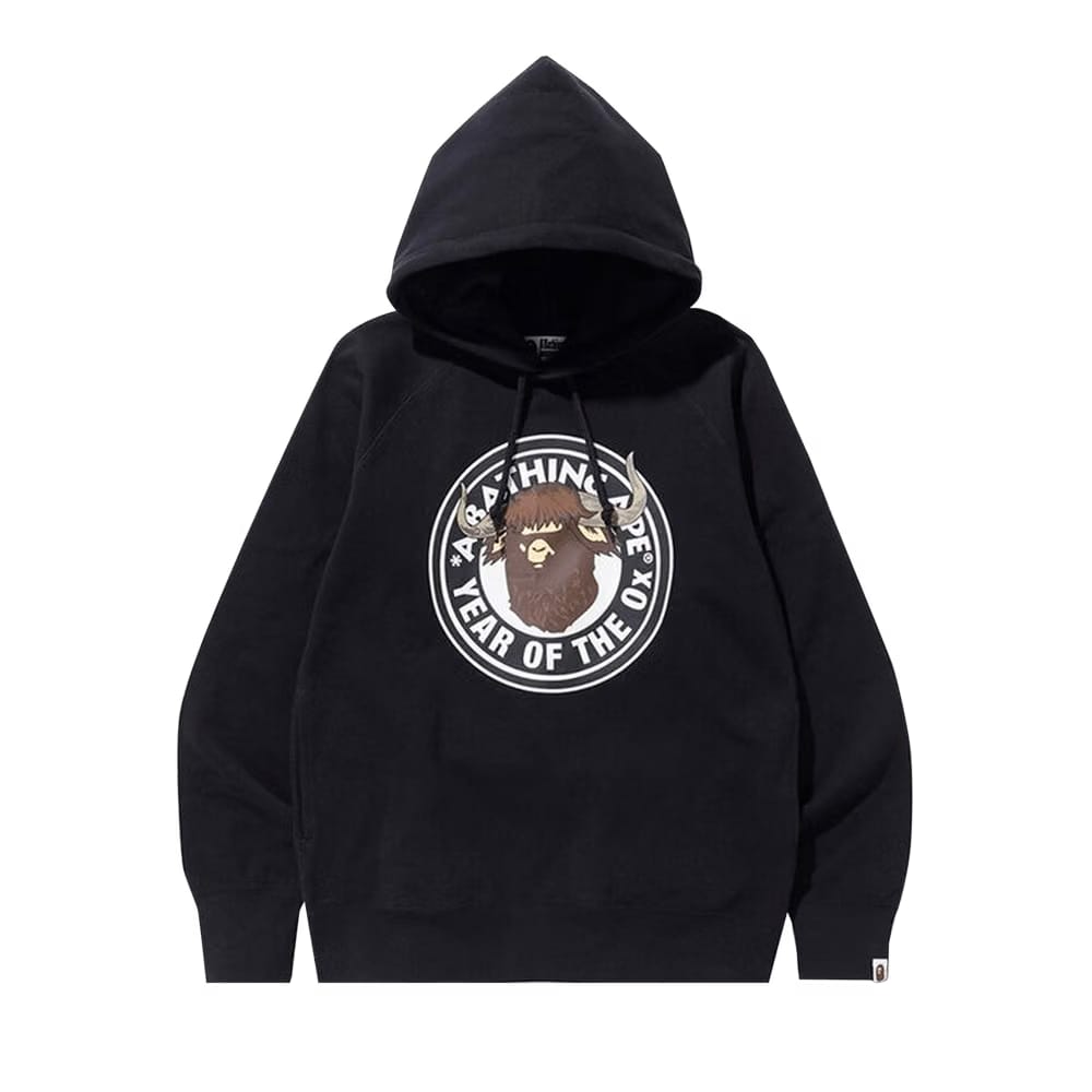 BAPE Year Of The Ox Pullover Hoodie Black