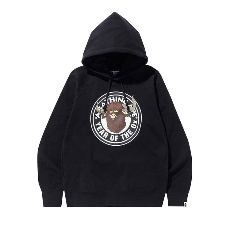 BAPE Year Of The Ox Pullover Hoodie Black