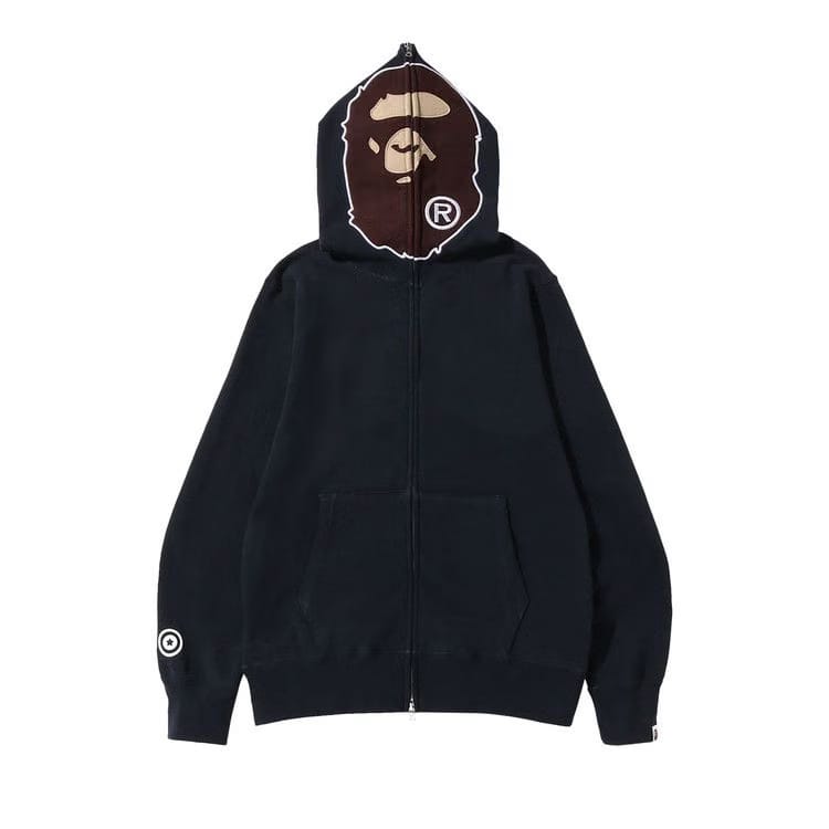 BAPE Overdye 2nd Ape Full Zip Hoodie Black