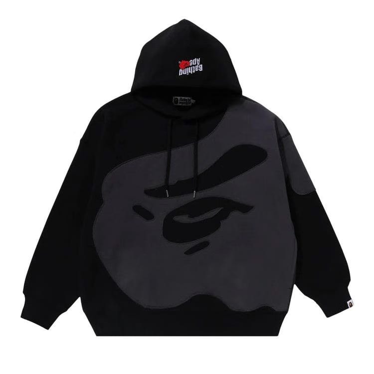 BAPE Head Patch Pullover Hoodie Black