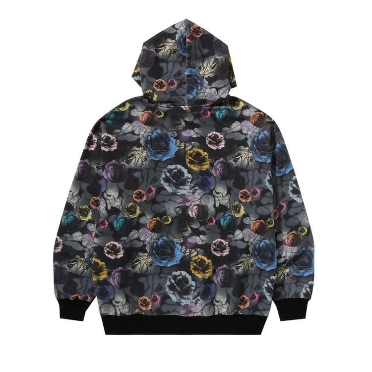 BAPE Floral Camo Pattern Relaxed Fit Pullover Hoodie Black