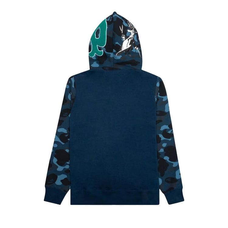 BAPE Color Camo Panda Full Zip Hoodie Navy