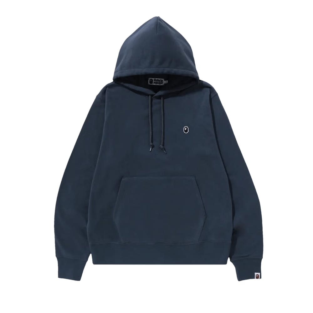 BAPE Ape Head One Point Pullover Hoodie Navy