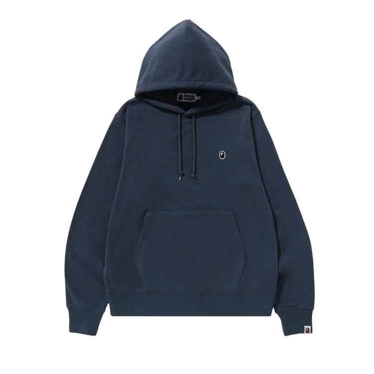 BAPE Ape Head One Point Pullover Hoodie Navy
