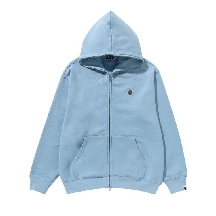 BAPE Metal One Point Full Zip Hoodie Sax
