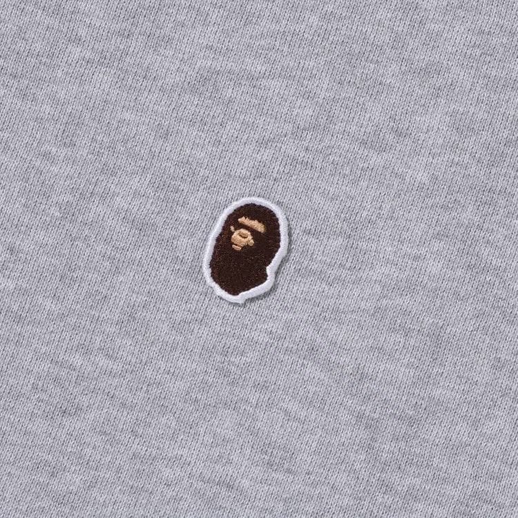 BAPE One Point Relaxed Fit Pullover Hoodie Grey