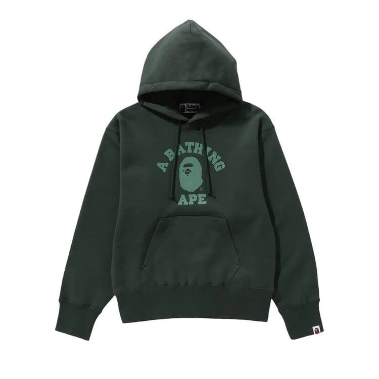 BAPE College Pullover Hoodie Green