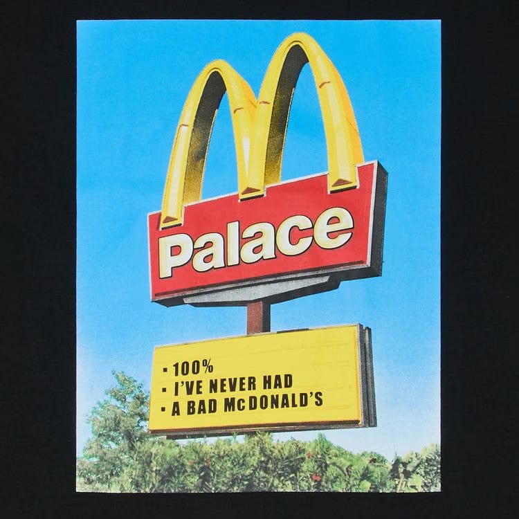 Palace x McDonald's Sign T-Shirt Black