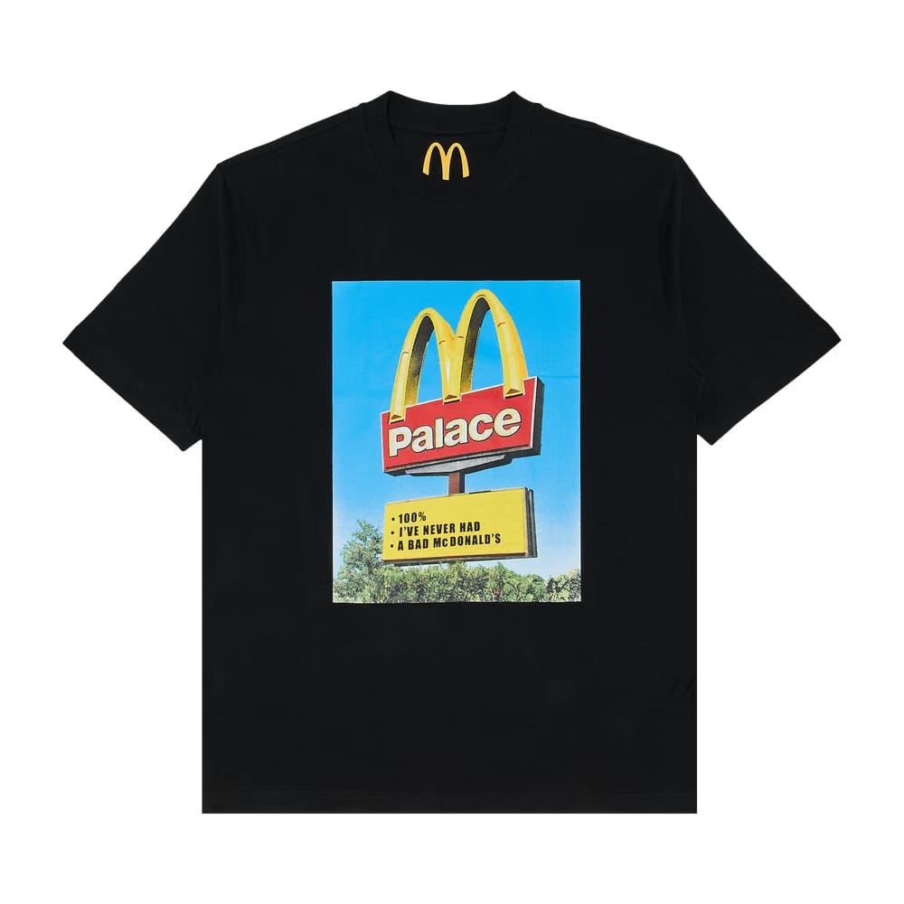 Palace x McDonald's Sign T-Shirt Black